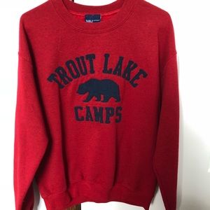 Trout Lake Camps crew neck sweatshirt